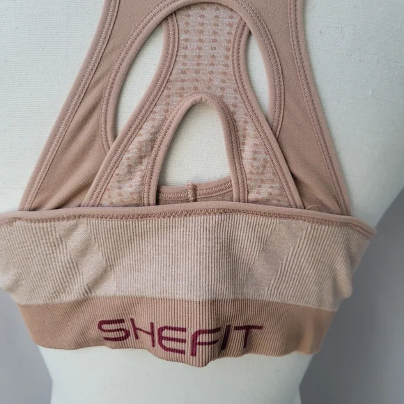 Shefit Low Impact Sports Bra Heathered Tan XS or S - Picture 4 of 8